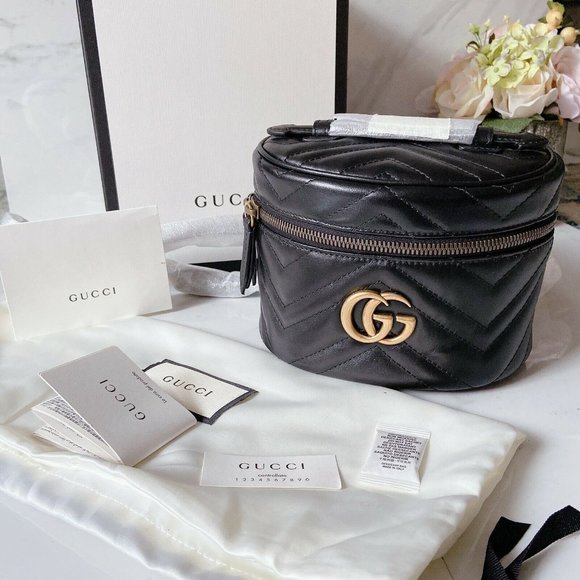 NWT Authentic Gucci GG Logo Marmont Mini Backpack - Picture 4 of 12